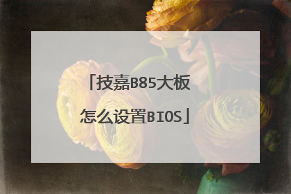 技嘉B85大板 怎么设置BIOS