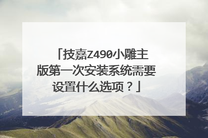 技嘉Z490小雕主版第一次安装系统需要设置什么选项?
