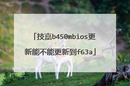 技嘉b450mbios更新能不能更新到f63a