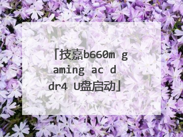 技嘉b660m gaming ac ddr4 U盘启动