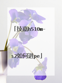 技嘉h510m-s2如何进pe