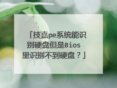 技嘉pe系统能识别硬盘但是Bios里识别不到硬盘？
