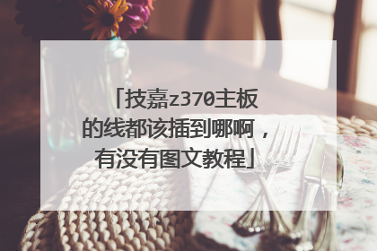 技嘉z370主板的线都该插到哪啊,有没有图文教程