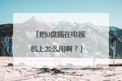 把U盘插在电视机上怎么用啊?