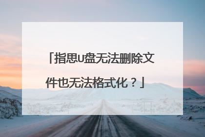 指思U盘无法删除文件也无法格式化？
