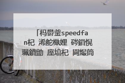 杩欎釜speedfan杞�浠舵槸娌℃硶鎻愰珮鐨勯�庢墖杞�閫熶簡,鏄�閭ｅ潖浜�?