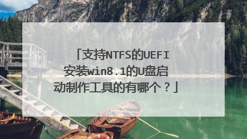 支持NTFS的UEFI安装win8.1的U盘启动制作工具的有哪个？