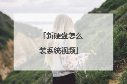 新硬盘怎么装系统视频