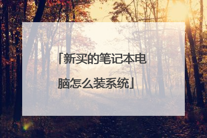 新买的笔记本电脑怎么装系统