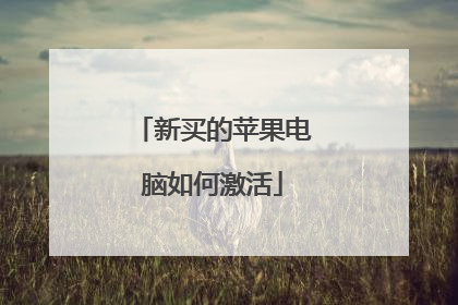 新买的苹果电脑如何激活