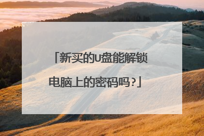 新买的U盘能解锁电脑上的密码吗?