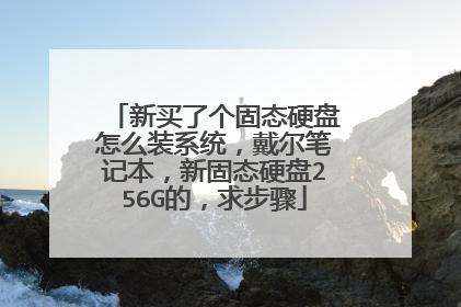 新买了个固态硬盘怎么装系统,戴尔笔记本,新固态硬盘256G的,求步骤