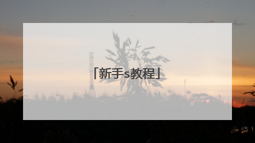 新手s教程