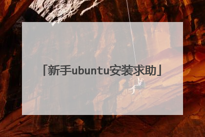 新手ubuntu安装求助