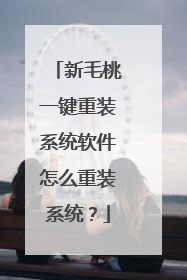 新毛桃一键重装系统软件怎么重装系统?
