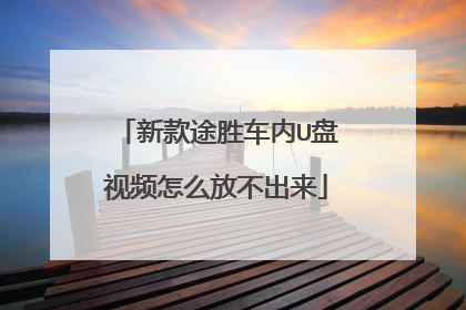 新款途胜车内U盘视频怎么放不出来