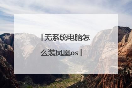 无系统电脑怎么装凤凰os
