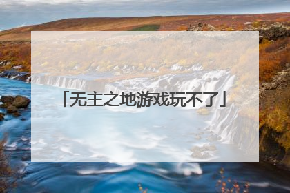 无主之地游戏玩不了