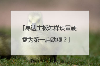 昂达主板怎样设置硬盘为第一启动项?