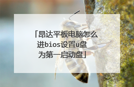 昂达平板电脑怎么进bios设置u盘为第一启动盘
