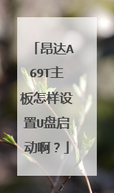昂达A69T主板怎样设置U盘启动啊?
