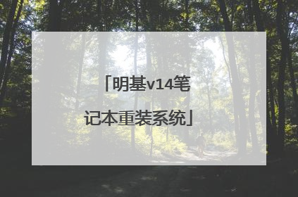 明基v14笔记本重装系统
