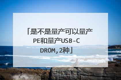 是不是量产可以量产PE和量产USB-CDROM,2种