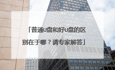 普通U盘和好U盘的区别在于哪?请专家解答
