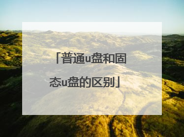 普通u盘和固态u盘的区别