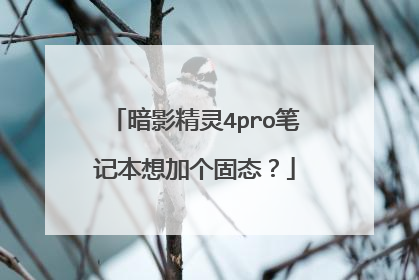 暗影精灵4pro笔记本想加个固态?