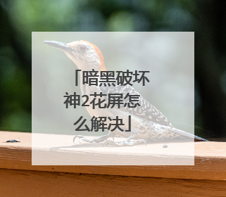 暗黑破坏神2花屏怎么解决