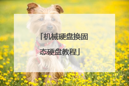 机械硬盘换固态硬盘教程