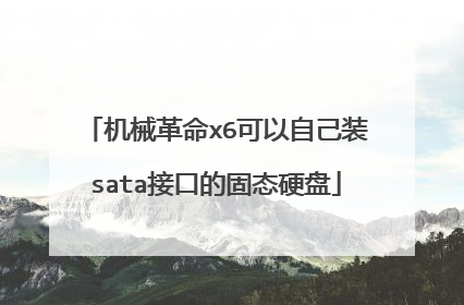 机械革命x6可以自己装sata接口的固态硬盘