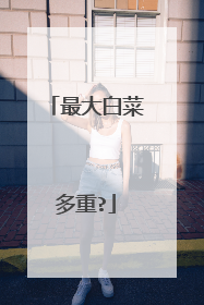 最大白菜多重?