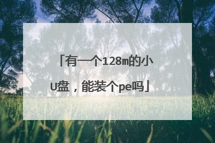 有一个128m的小U盘,能装个pe吗