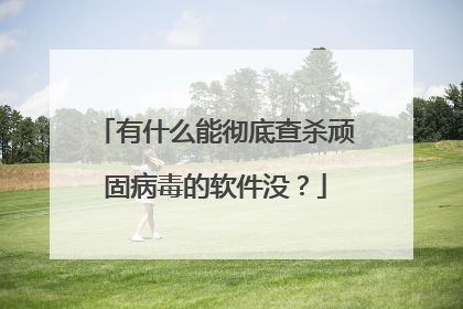 有什么能彻底查杀顽固病毒的软件没?