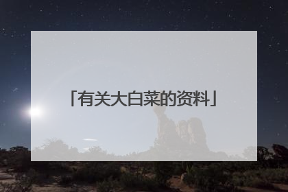 有关大白菜的资料