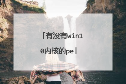 有没有win10内核的pe