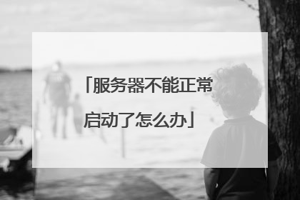 服务器不能正常启动了怎么办