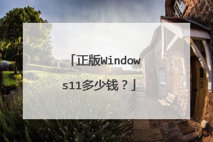 正版Windows11多少钱？
