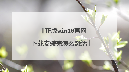 正版win10官网下载安装完怎么激活