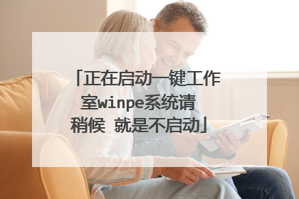 正在启动一键工作室winpe系统请稍候 就是不启动