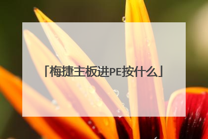 梅捷主板进PE按什么