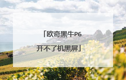欧奇黑牛P6开不了机黑屏
