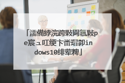 濡備綍浣跨敤閫氱敤pe宸ュ叿绠卞畨瑁厀indows10绯荤粺