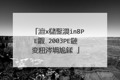澶х櫧鑿渨in8PE鍜�2003PE鏈変粈涔堝尯鍒�