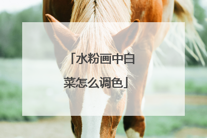 水粉画中白菜怎么调色