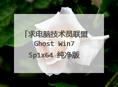 求电脑技术员联盟 Ghost Win7Sp1x64 纯净版V3.1 (原大地)具体安装步骤?