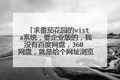 求番茄花园的vista系统，要企业版的，我没有百度网盘，360 网盘，就是给个网址浏览器下载的那种