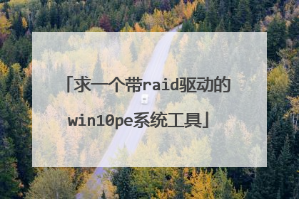 求一个带raid驱动的win10pe系统工具